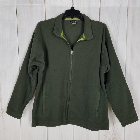 Patagonia Other - Patagonia Green Synchilla Zip Up Jacket Size XL
